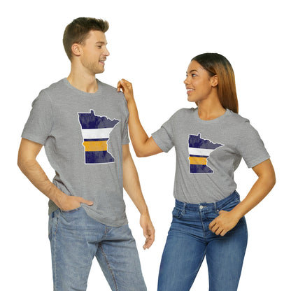 Minnesota State Stripes Home Unisex Short Sleeve Softstyle T-Shirt