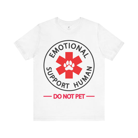 Emotional Support Human Unisex Short Sleeve T-Shirt