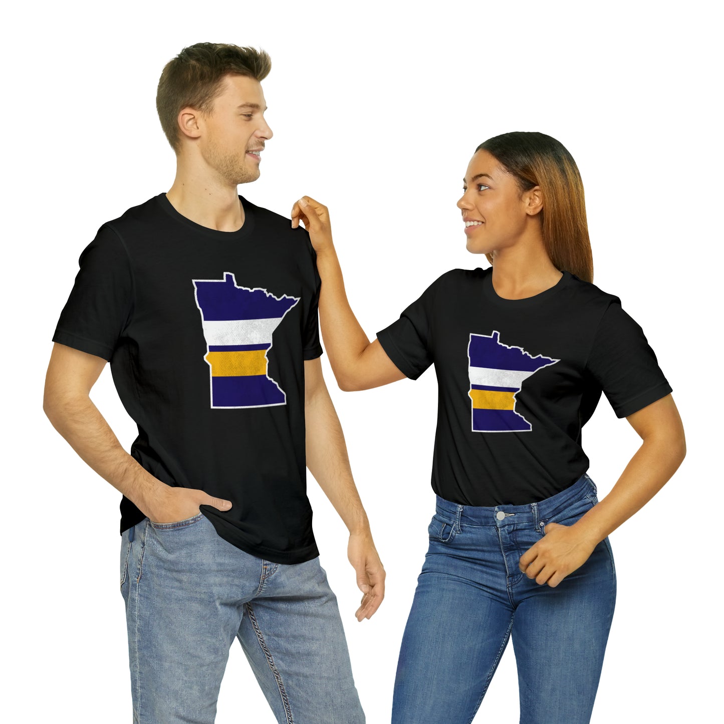 Minnesota State Stripes Home Unisex Short Sleeve Softstyle T-Shirt