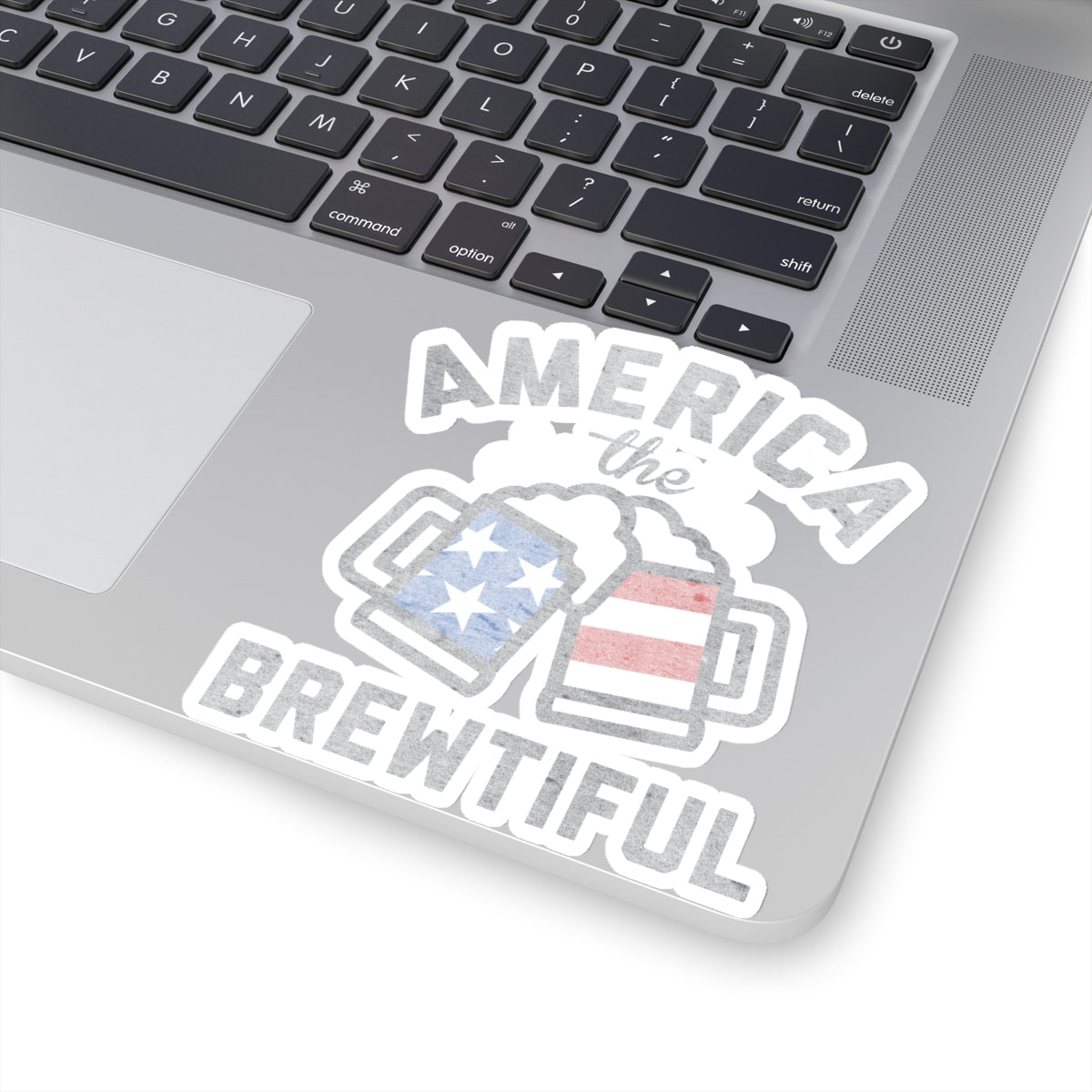 America The Brewtiful Cooler Laptop Sticker