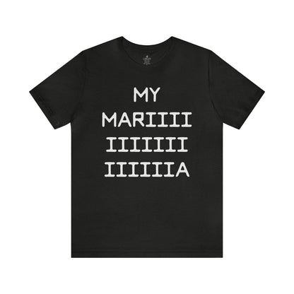 Loxley My Maria Unisex Short Sleeve Ringspun Softstyle Jersey Nit T-Shirt