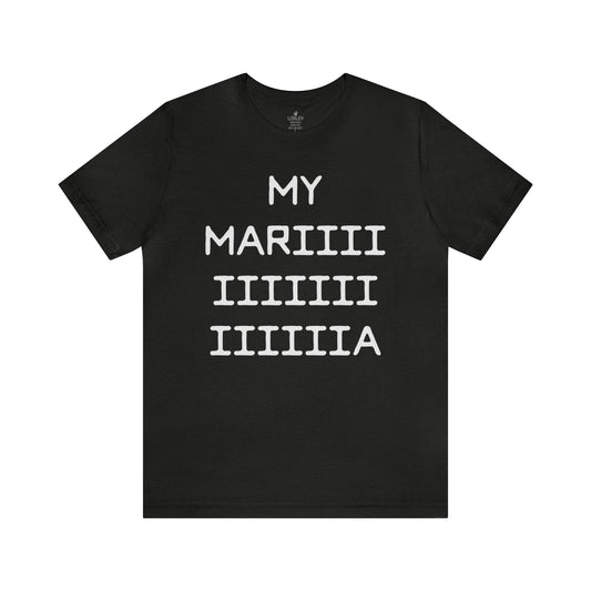 Loxley My Maria Unisex Short Sleeve Ringspun Softstyle Jersey Nit T-Shirt