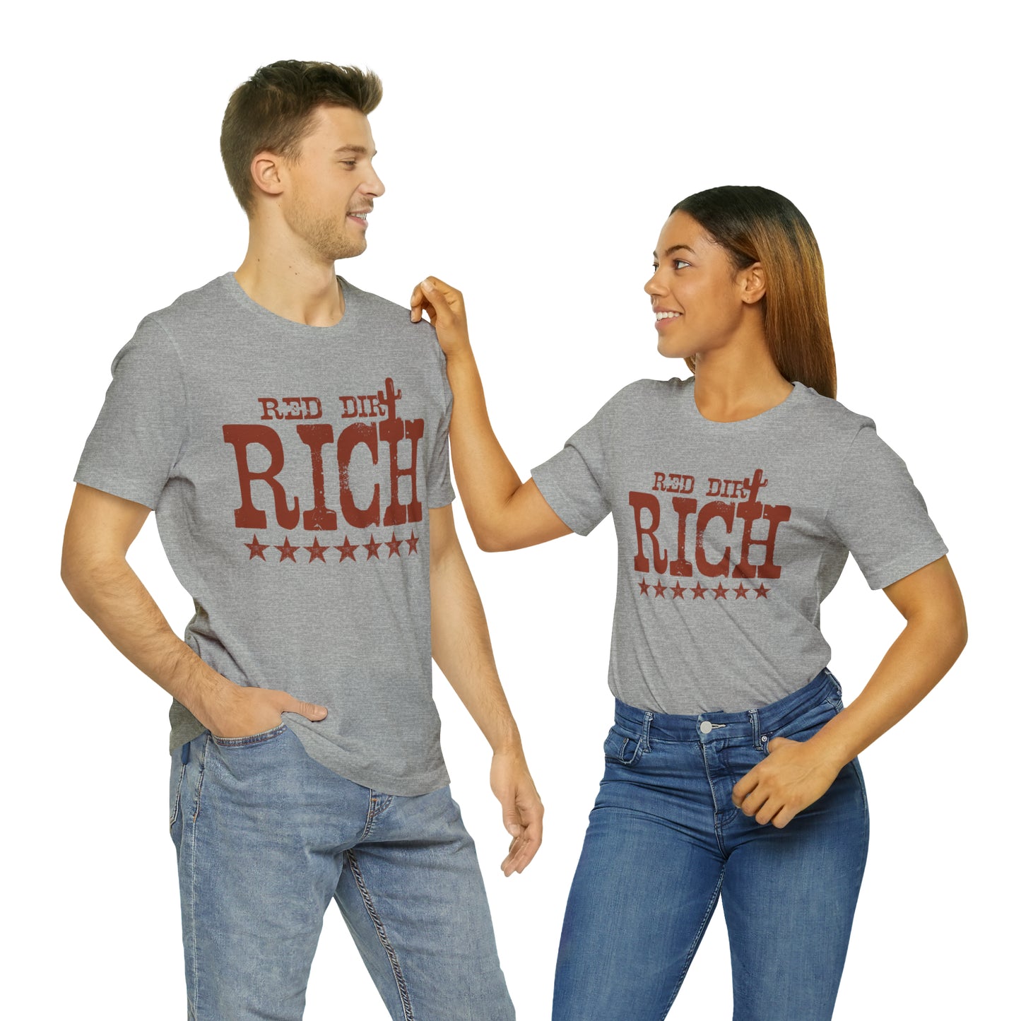 Red Dirt Rich Unisex Short Sleeve Softstyle T-Shirt