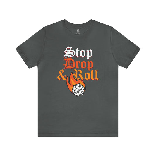 Stop Drop and Roll D&D Unisex Short Sleeve Softstyle T-Shirt