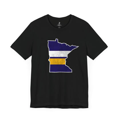 Minnesota State Stripes Football Sunday Tailgate Unisex Short Sleeve TShirt