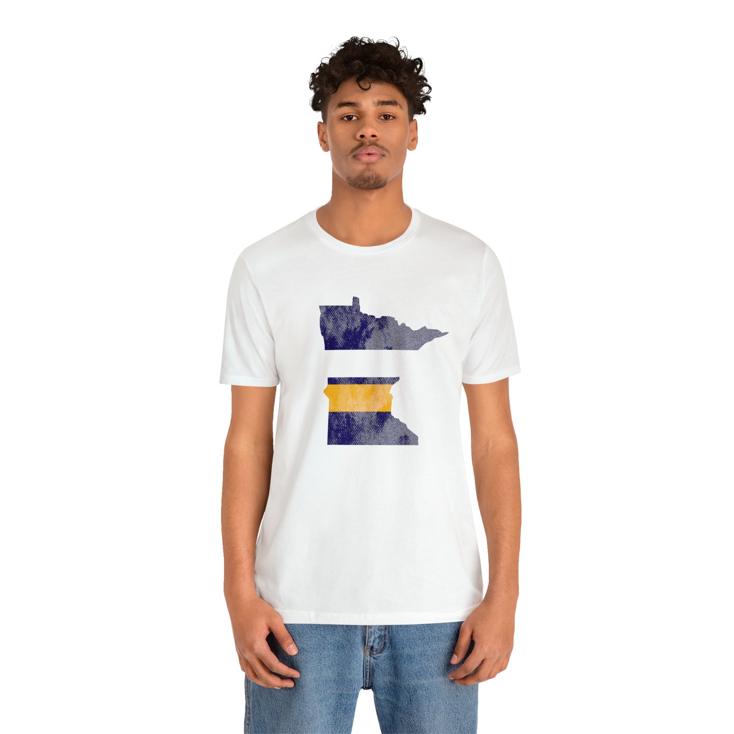 Minnesota State Stripes Home Unisex Short Sleeve Softstyle T-Shirt