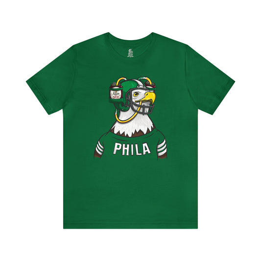 Philly Eagle Beer Dispenser Unisex Short Sleeve Ringspun Softstyle T-Shirt