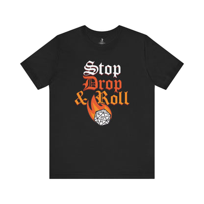 Stop Drop and Roll D&D Unisex Short Sleeve T-Shirt