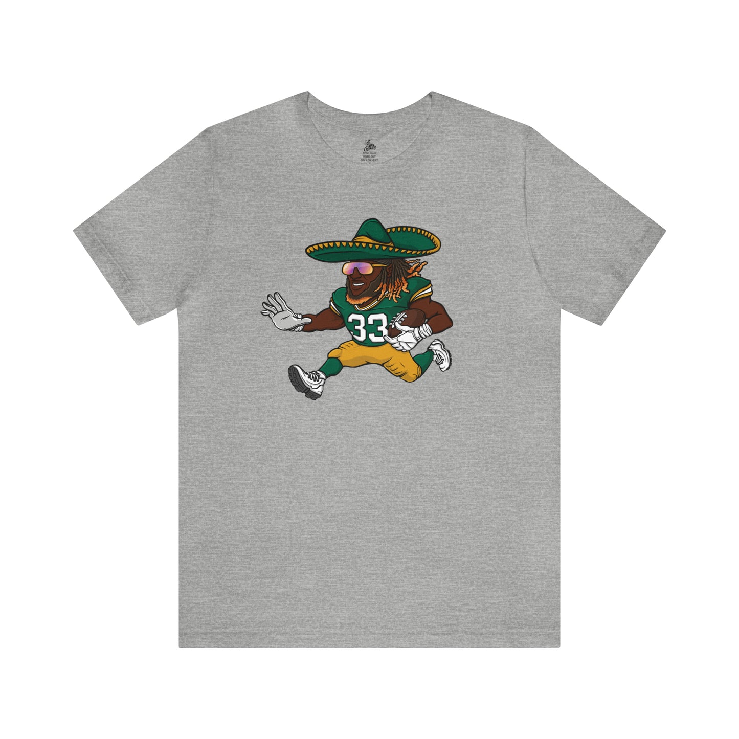 Loxley Aaron Jones Green Bay Football Unisex Short Sleeve Ringspun Softstyle Jersey Knit T-Shirt