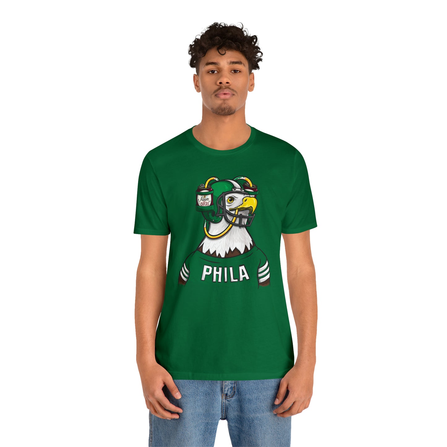 Philly Eagle Beer Dispenser Unisex Short Sleeve Ringspun Softstyle T-Shirt