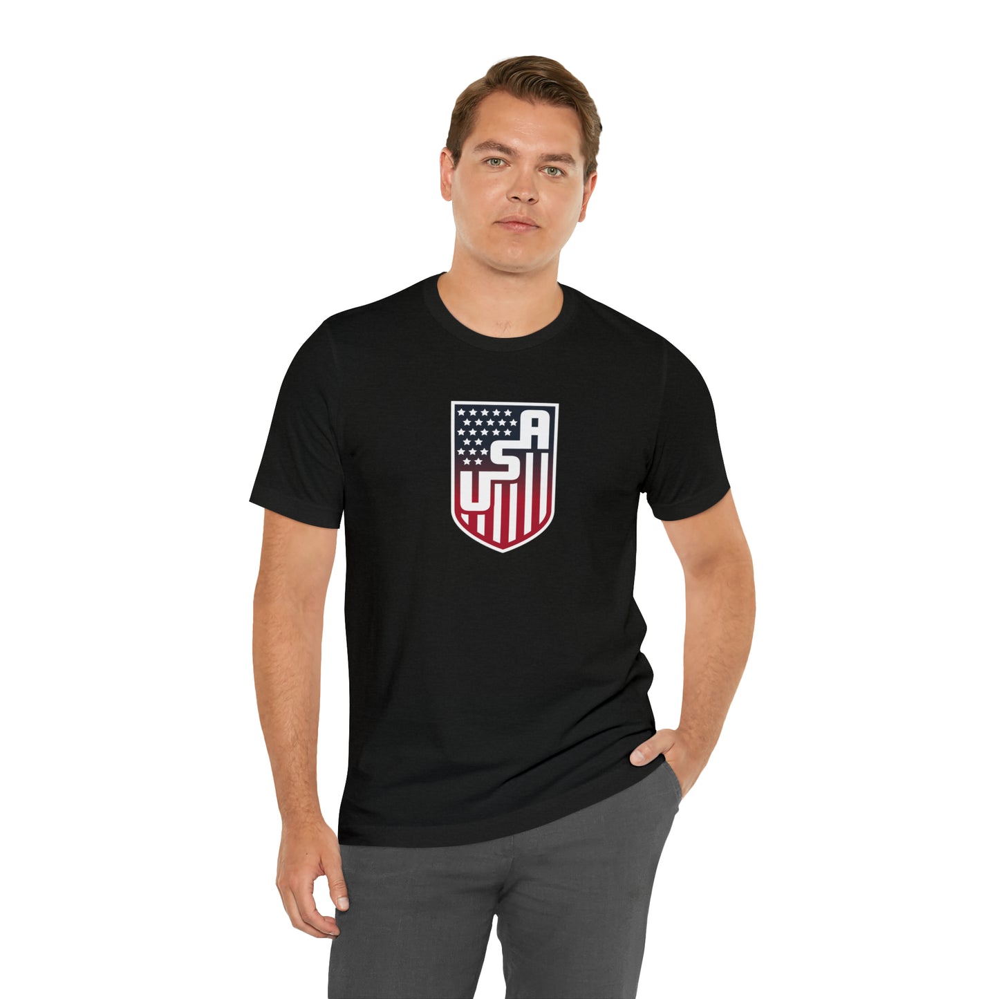 USA Crest Unisex Short Sleeve Softstyle T-Shirt