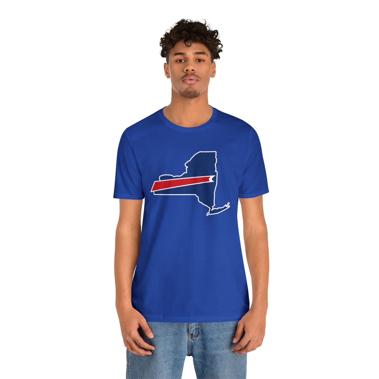 New York State Bills Football Unisex Short Sleeve Ringspun Softstyle T-Shirt