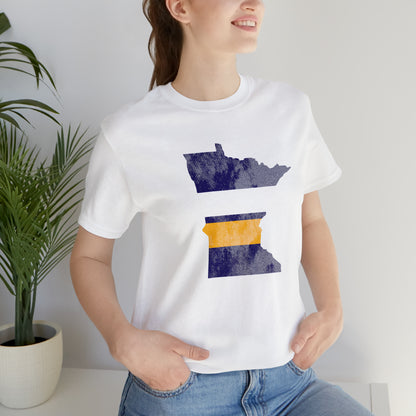 Minnesota State Stripes Home Unisex Short Sleeve Softstyle T-Shirt