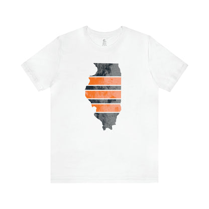 Illinois Bear Stripes State Chicago Football Sunday Tailgating Unisex Short Sleeve Jersey T-Shirt