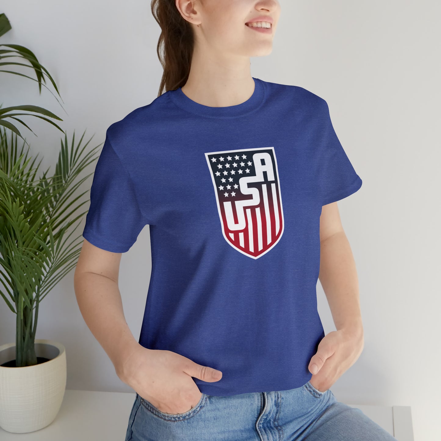 USA Crest Unisex Short Sleeve Softstyle T-Shirt