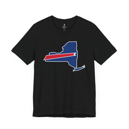 New York State Bills Stripes Football Tailgate Unisex Short Sleeve T-Shirt