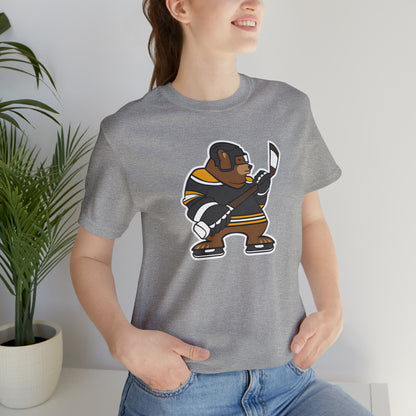 Hockey Bear Unisex Short Sleeve Softstyle T-Shirt