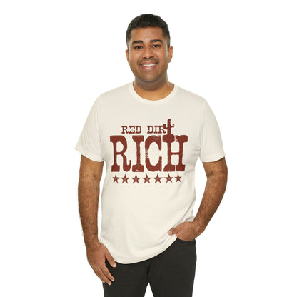 Red Dirt Rich Unisex Short Sleeve Softstyle T-Shirt