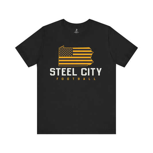 Steal City Flag Football Sunday Tailgate Unisex Short Sleeve T-Shirt