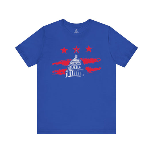 America's Capital Independence Day Fourth of July Unisex Short Sleeve Shirt