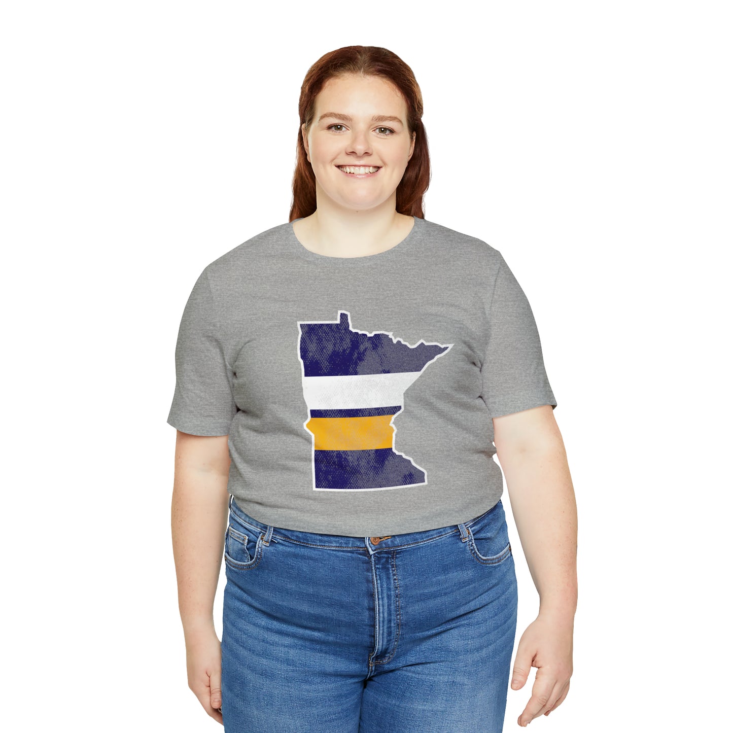 Minnesota State Stripes Home Unisex Short Sleeve Softstyle T-Shirt