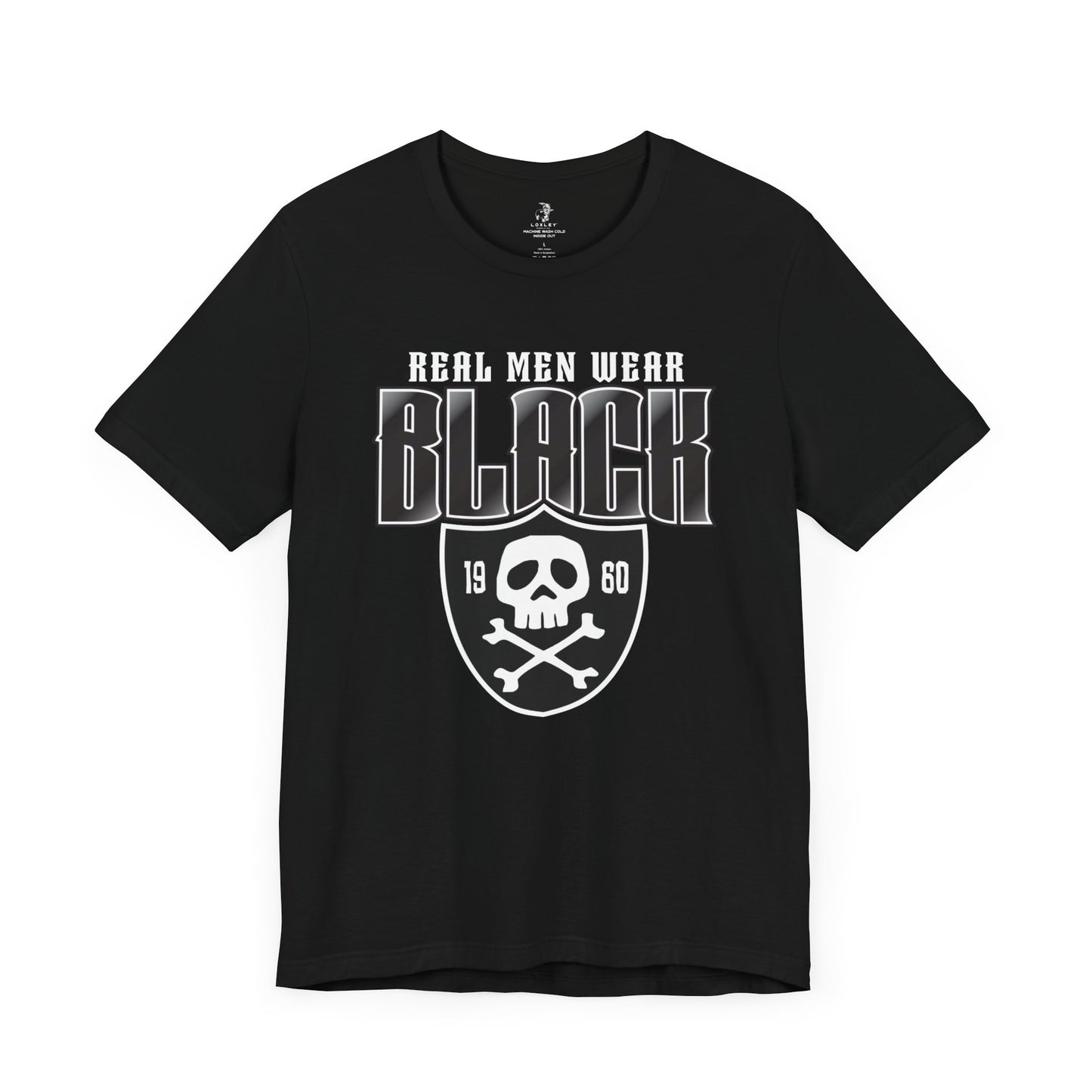 Real Men Wear Black Football Sunday Tailgate Unisex Short Sleeve T-Shirt