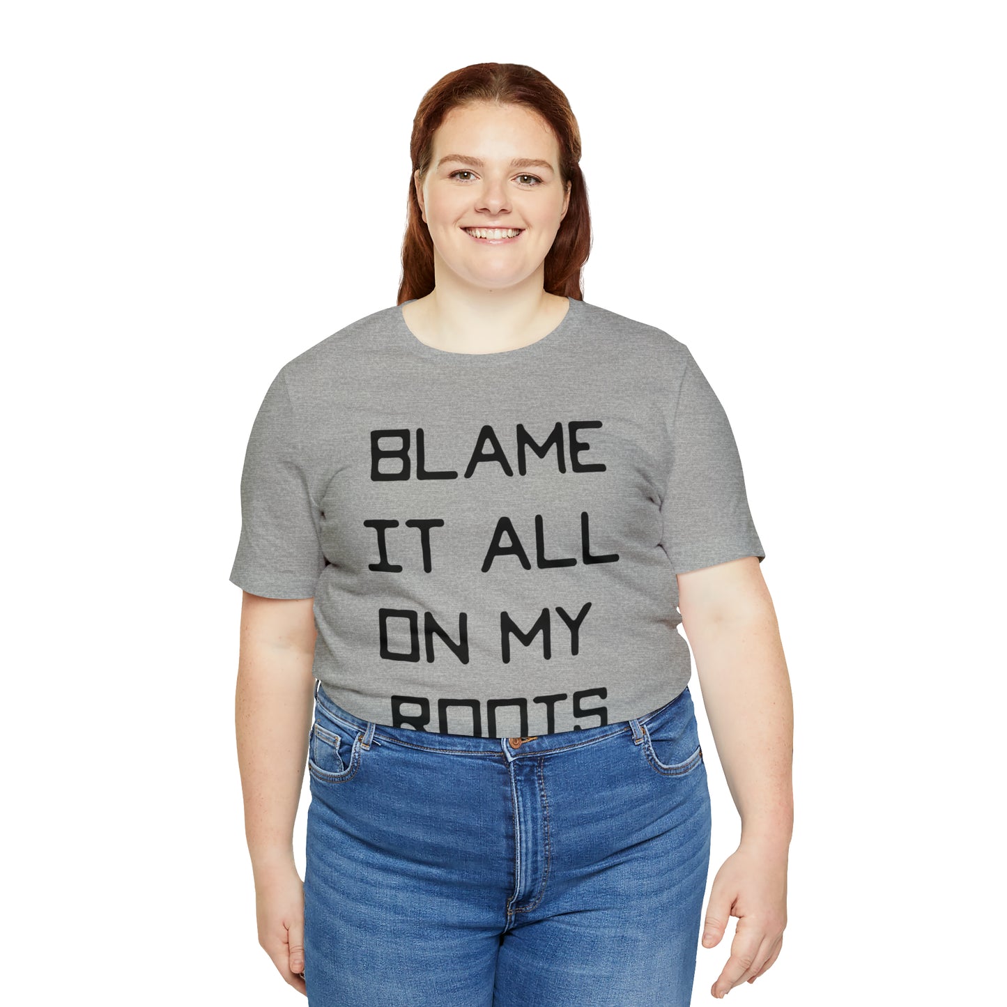 Loxley Blame it All on My Roots Unisex Short Sleeve Ringspun Softstyle Jersey Nit T-Shirt