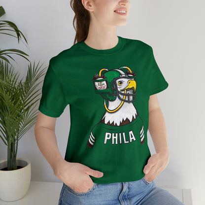 Philly Eagle Beer Dispenser Unisex Short Sleeve Ringspun Softstyle T-Shirt