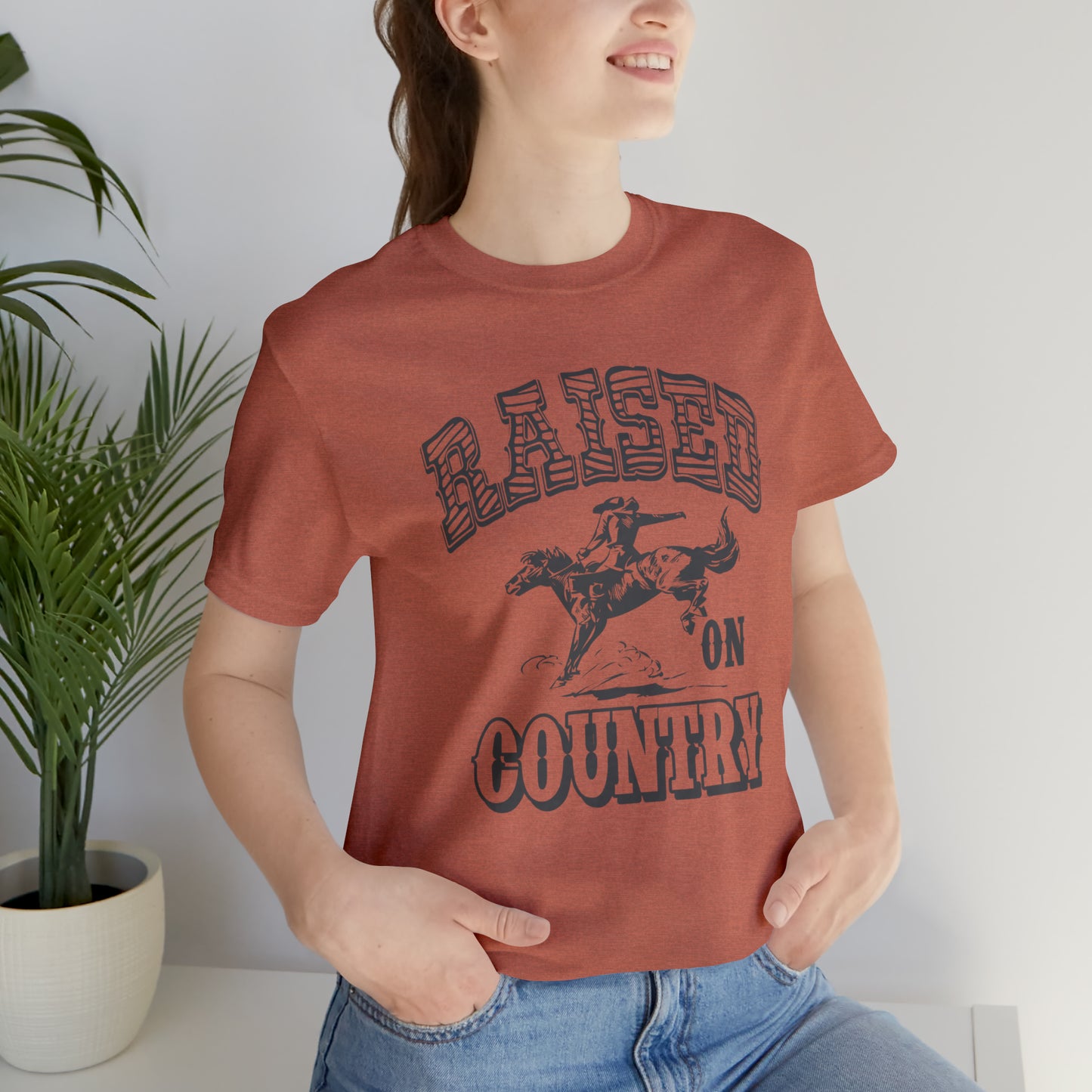 Raised On Country Unisex Short Sleeve Softstyle T-Shirt