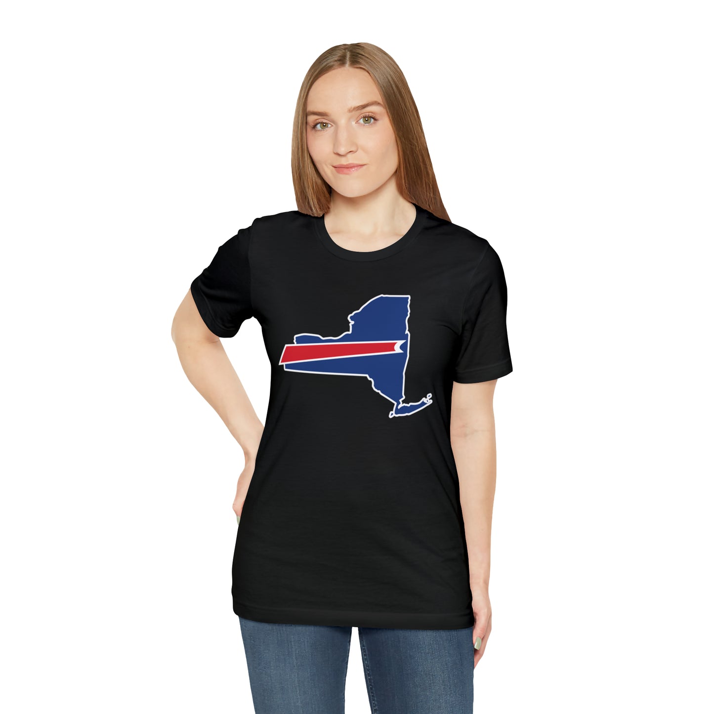 New York State Bills Football Unisex Short Sleeve Ringspun Softstyle T-Shirt