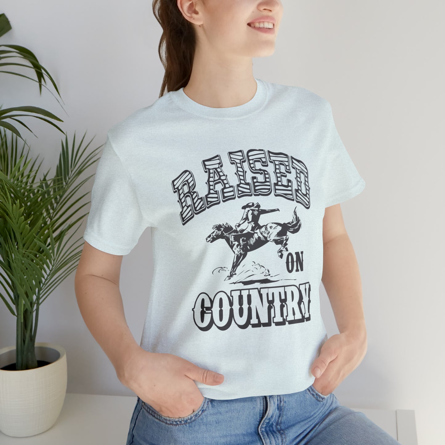 Raised On Country Unisex Short Sleeve Softstyle T-Shirt