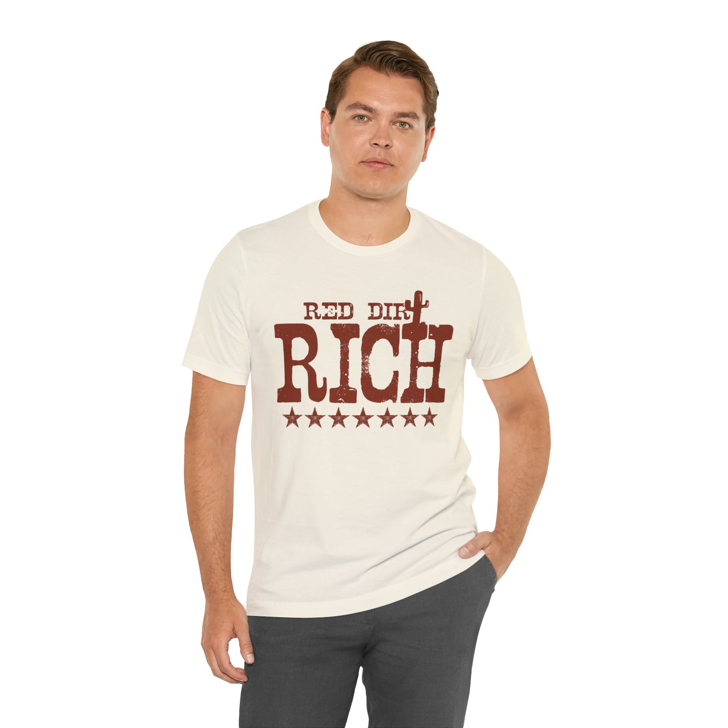 Red Dirt Rich Unisex Short Sleeve Softstyle T-Shirt