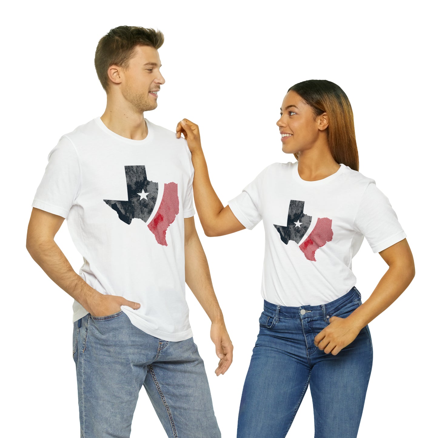 Texans State Stripes Unisex Short Sleeve Softstyle T-Shirt