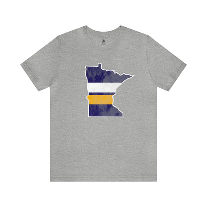 Minnesota State Stripes Home Unisex Short Sleeve Softstyle T-Shirt