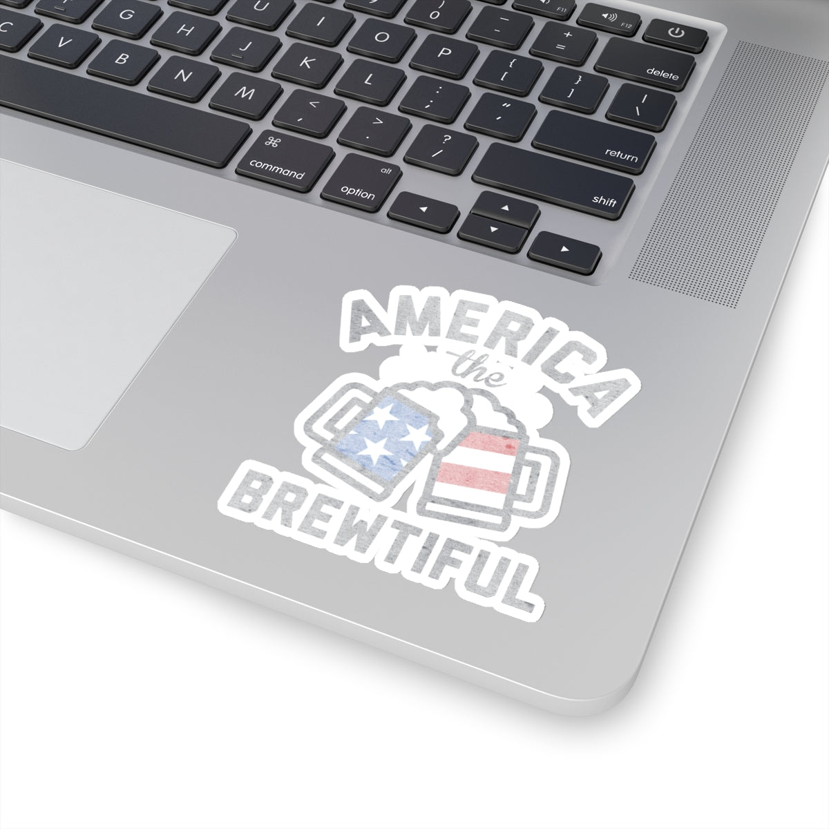 America The Brewtiful Cooler Laptop Sticker