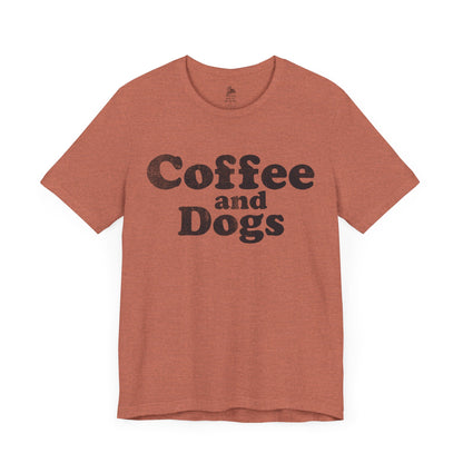 Coffee and Dogs Unisex Short Sleeve Softstyle T-Shirt