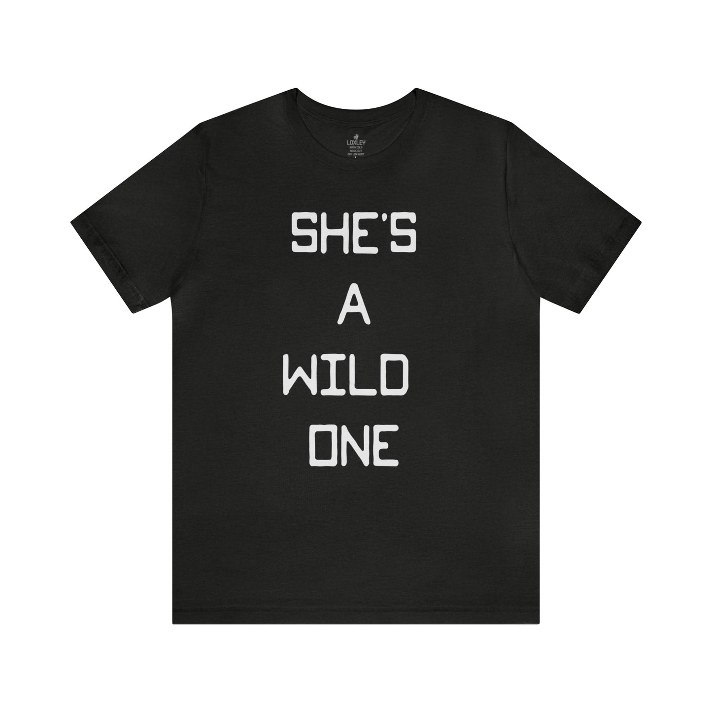 She's A Wild One Unisex Short Sleeve Ringspun Softstyle Jersey Nit T-Shirt