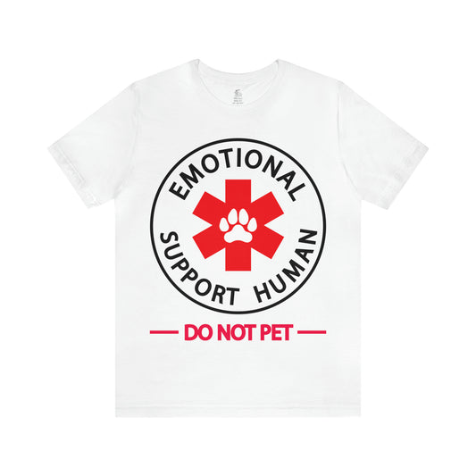 Emotional Support Human Unisex Short Sleeve Softstyle T-Shirt