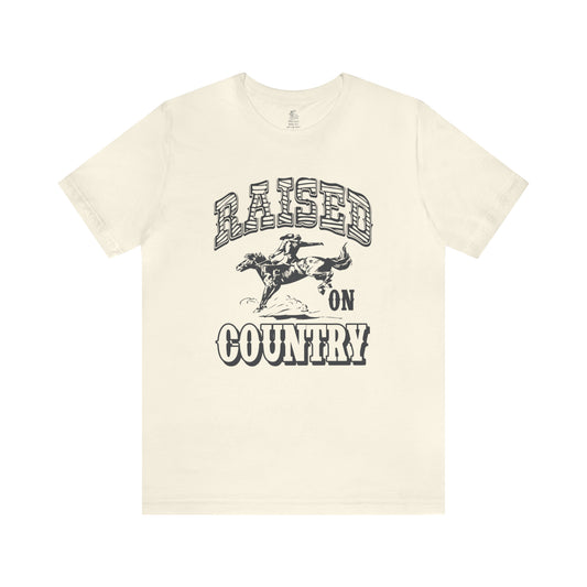 Raised On Country Unisex Short Sleeve Softstyle T-Shirt