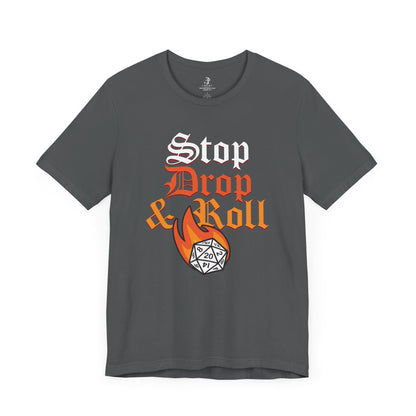 Stop Drop and Roll D&D Unisex Short Sleeve T-Shirt