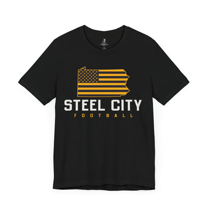 Steal City Flag Football Sunday Tailgate Unisex Short Sleeve T-Shirt