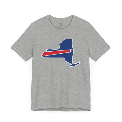 New York State Bills Stripes Football Tailgate Unisex Short Sleeve T-Shirt