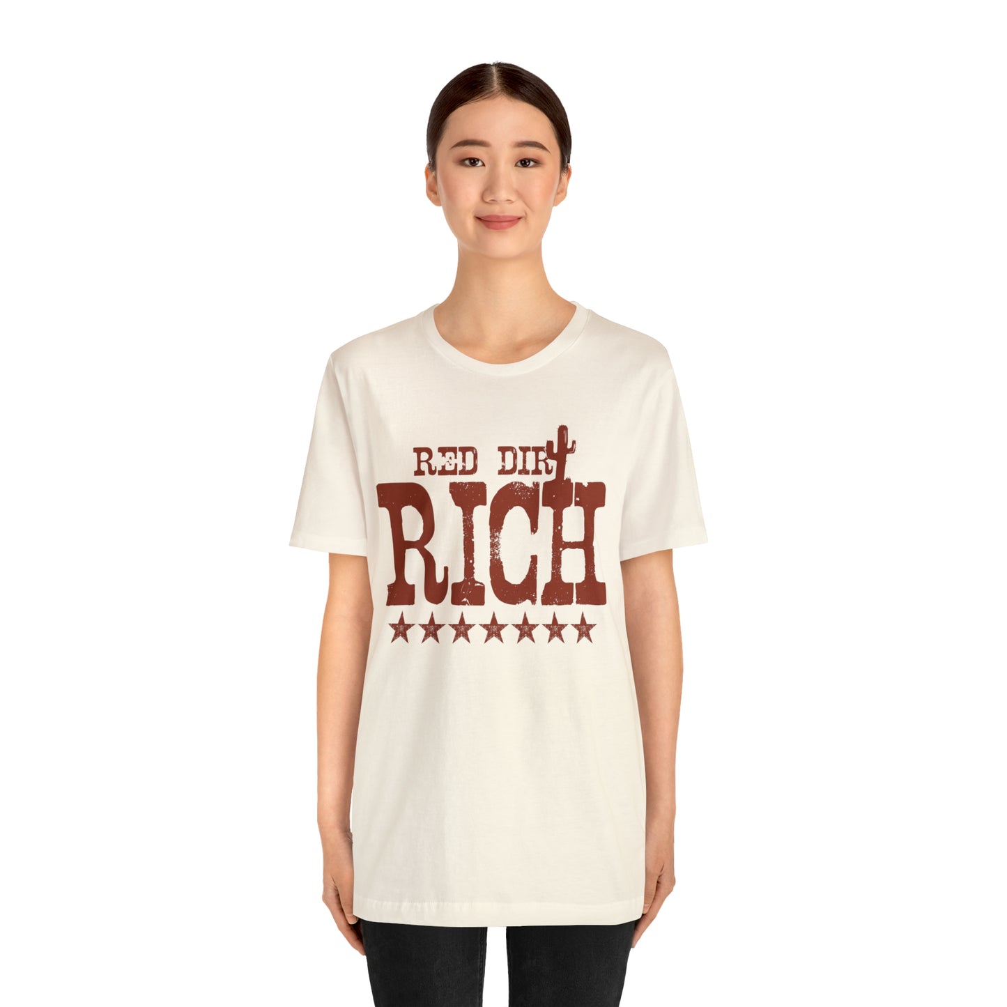 Red Dirt Rich Unisex Short Sleeve Softstyle T-Shirt