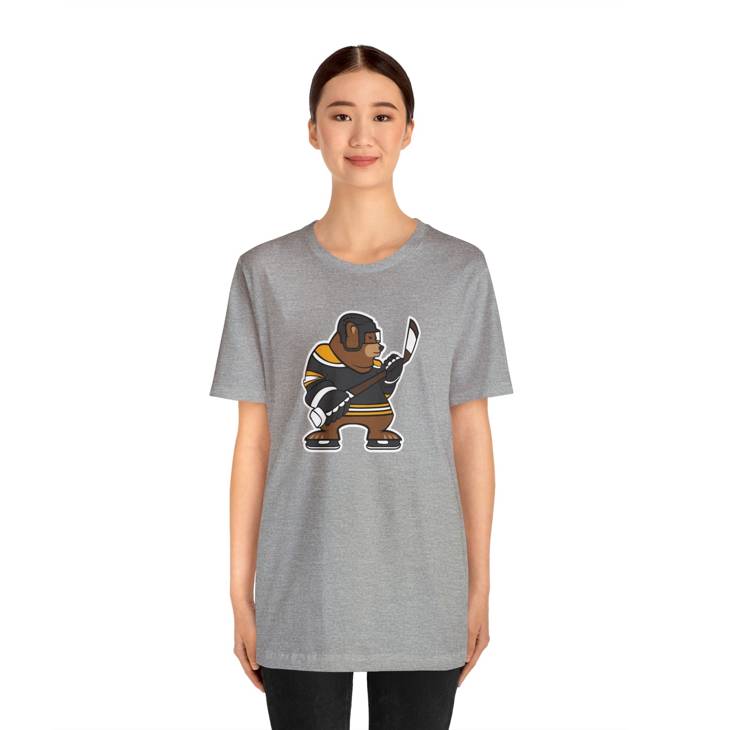 Hockey Bear Unisex Short Sleeve Softstyle T-Shirt