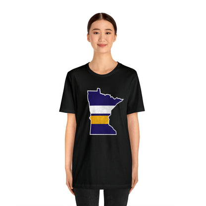 Minnesota State Stripes Home Unisex Short Sleeve Softstyle T-Shirt