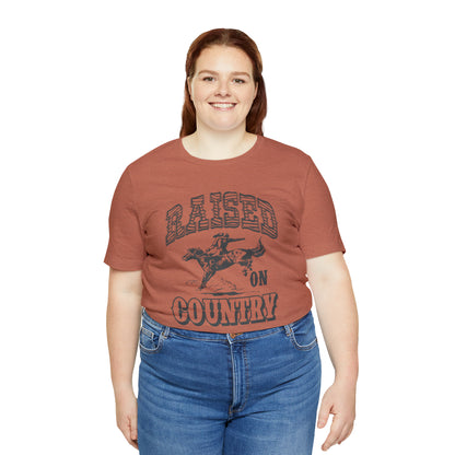 Raised On Country Unisex Short Sleeve Softstyle T-Shirt