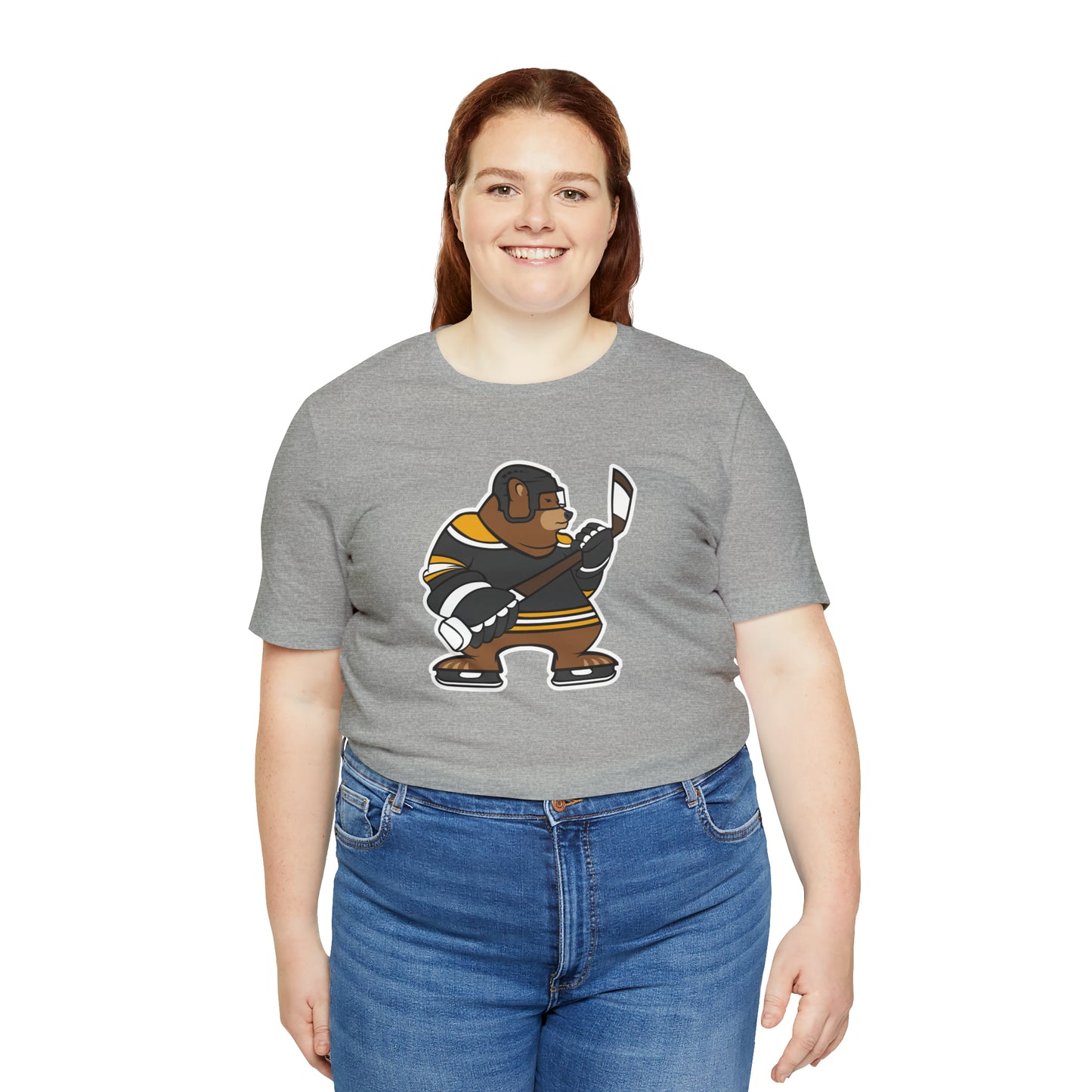 Hockey Bear Unisex Short Sleeve Softstyle T-Shirt