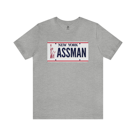 Kramer Assman License Plate Unisex Short Sleeve Softstyle T-Shirt