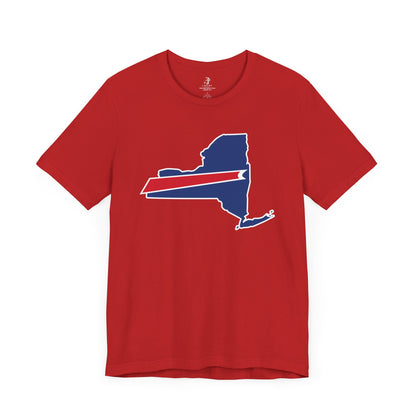 New York State Bills Stripes Football Tailgate Unisex Short Sleeve T-Shirt