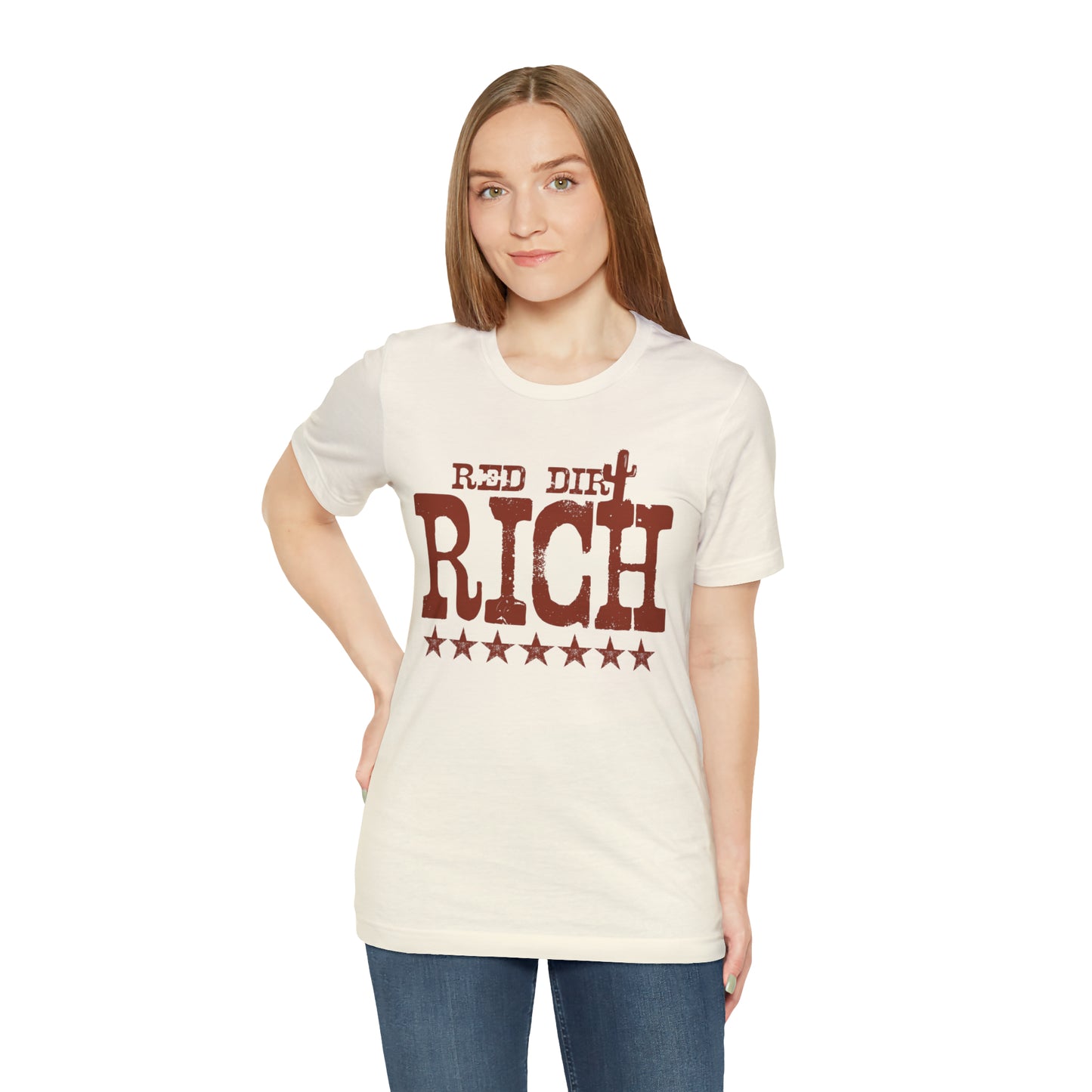 Red Dirt Rich Unisex Short Sleeve Softstyle T-Shirt